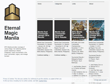 Tablet Screenshot of mtgmanila.wordpress.com