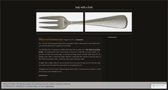 Desktop Screenshot of ladywithafork.wordpress.com