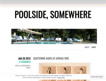 Tablet Screenshot of poolsidesomewhere.wordpress.com