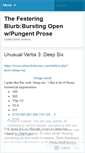 Mobile Screenshot of festeringblurb.wordpress.com