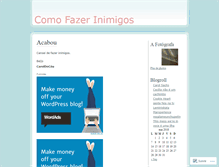 Tablet Screenshot of comofazerinimigos.wordpress.com