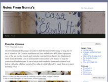 Tablet Screenshot of notesfromnonnas.wordpress.com