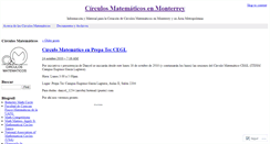 Desktop Screenshot of circulosmatematicos.wordpress.com