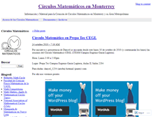 Tablet Screenshot of circulosmatematicos.wordpress.com
