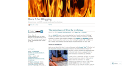 Desktop Screenshot of burnafterblogging.wordpress.com