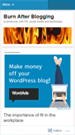 Mobile Screenshot of burnafterblogging.wordpress.com