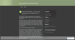 Desktop Screenshot of doorsecurity.wordpress.com