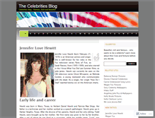 Tablet Screenshot of celebritiesblog.wordpress.com