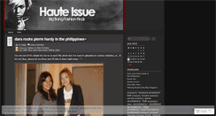 Desktop Screenshot of hauteissue.wordpress.com