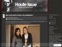 Tablet Screenshot of hauteissue.wordpress.com