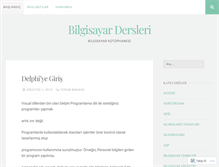 Tablet Screenshot of bilgisayardersleri.wordpress.com