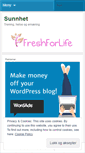 Mobile Screenshot of freshforlife.wordpress.com