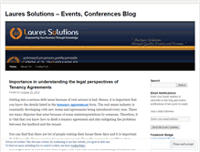 Tablet Screenshot of lauressolutions.wordpress.com