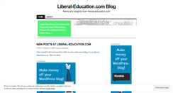 Desktop Screenshot of liberaledu.wordpress.com