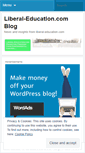 Mobile Screenshot of liberaledu.wordpress.com