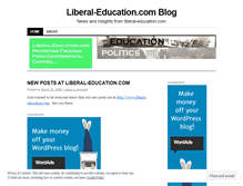 Tablet Screenshot of liberaledu.wordpress.com
