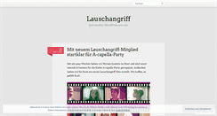 Desktop Screenshot of lauschangriffkiel.wordpress.com