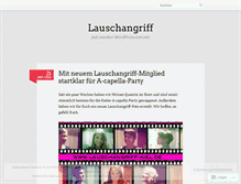 Tablet Screenshot of lauschangriffkiel.wordpress.com