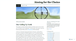 Desktop Screenshot of aimingforthechains.wordpress.com