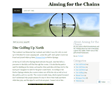 Tablet Screenshot of aimingforthechains.wordpress.com