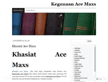 Tablet Screenshot of kegunaanacemaxs.wordpress.com