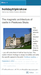 Mobile Screenshot of holidaytripkrakow.wordpress.com