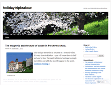 Tablet Screenshot of holidaytripkrakow.wordpress.com