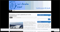 Desktop Screenshot of lalibretaazul.wordpress.com