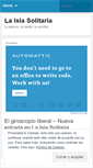 Mobile Screenshot of laislasolitaria.wordpress.com