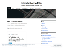 Tablet Screenshot of filmstudies46.wordpress.com