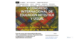 Desktop Screenshot of congresoeducacionartisticayvisual.wordpress.com