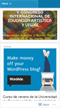 Mobile Screenshot of congresoeducacionartisticayvisual.wordpress.com