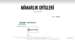 Desktop Screenshot of mimarlikofisleri.wordpress.com