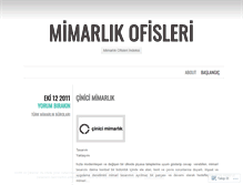 Tablet Screenshot of mimarlikofisleri.wordpress.com