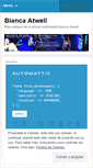 Mobile Screenshot of biancaatwell.wordpress.com