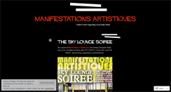Desktop Screenshot of manifestationsartistiques.wordpress.com