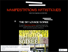 Tablet Screenshot of manifestationsartistiques.wordpress.com
