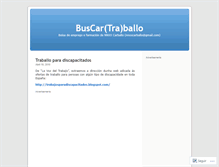 Tablet Screenshot of buscartraballo.wordpress.com