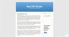 Desktop Screenshot of bestpspportals.wordpress.com