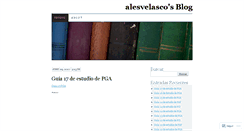 Desktop Screenshot of alesvelasco.wordpress.com