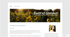 Desktop Screenshot of burstofstardust.wordpress.com