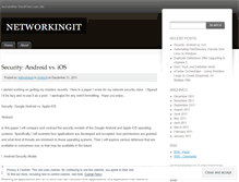 Tablet Screenshot of networkingit.wordpress.com