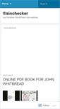 Mobile Screenshot of ainchecker.wordpress.com