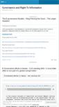 Mobile Screenshot of egovernance.wordpress.com