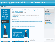 Tablet Screenshot of egovernance.wordpress.com