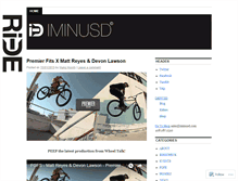 Tablet Screenshot of iminusd.wordpress.com