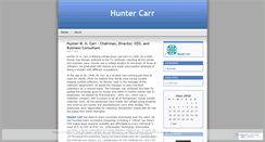Desktop Screenshot of huntercarr.wordpress.com