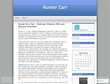 Tablet Screenshot of huntercarr.wordpress.com