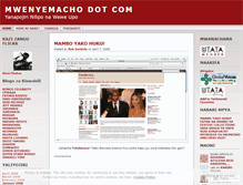 Tablet Screenshot of mwenyemacho.wordpress.com