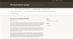 Desktop Screenshot of aboutelectricguitars.wordpress.com